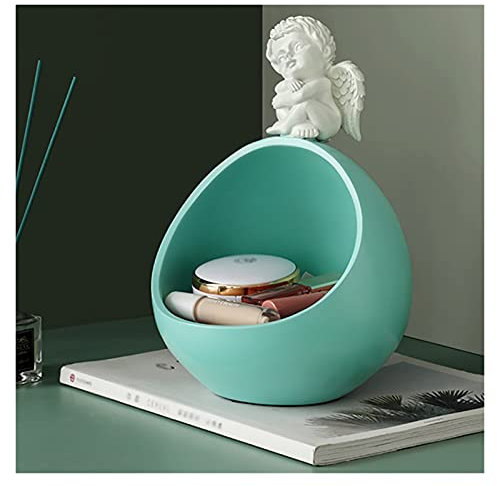 Bandeja Vaciabolsillos,Vaciabolsillos Recibidor,Bandeja Decorativa Joyería Creativa Organizador de Llaves Linda Puerta Porche Teléfono Móvil Control Remoto de Escritorio Cesta de Almacenamiento