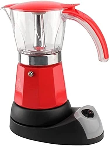 Percolator Coffee Pot 6 Cups Portable Electric Coffee Maker Espresso Coffee Pot Espresso Latte Filter (Color : Red)