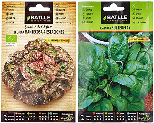Semillas Batlle Lechuga Cuatro estaciones - ECO & Espinaca BUTTERFLAY