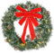 HOMCOM Couronne de Noël 60 cm, 50 LED pour Porte d'entrée, guilande de Noël, Sapin de Noël, 8 Pommes de pin et 1 nœud Papillon, décoration de fête, Vert