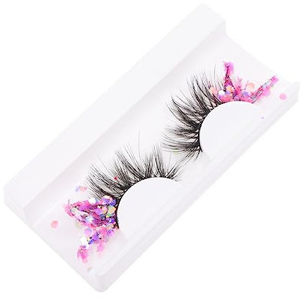 POPETPOP 3paare Glitzernde Wimpern Für Damen Künstliche Wimpern Mit Leuchteffekt Für Partys Und Besondere Anlässe Wiederverwendbare Extensions Für Einen Charmanten Look