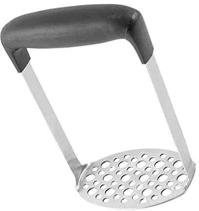 Schiacciapatate in acciaio inox di alta qualità, durevole, utensile da cucina per spremere le patate senza sforzo, ideale per uso domestico e professionale, comodo manico in plastica, lavabile in