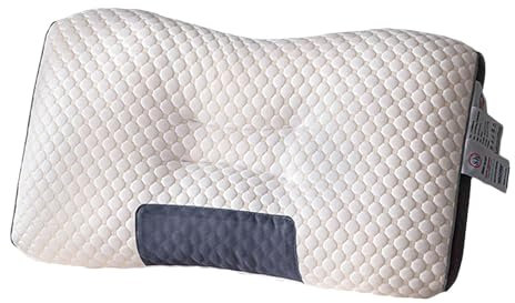 Nackenstützkissen aus Baumwolle, ergonomisches Nackenstützkissen, Nackenstützkissen für Nacken und Schulter, ergonomische Halswirbelkontur, Anti-Schnarch-Kissen für Vorder-, Rücken- und Seitenschläfer