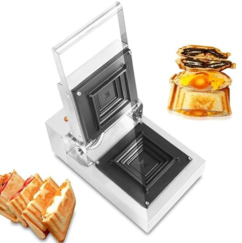 Sandwichera Comercial De 900 W, Tostadora De Acero Inoxidable, Prensa Panini Comercial Versátil, Temperatura De 50 ° C A 300 ° C para Cocinar Verduras
