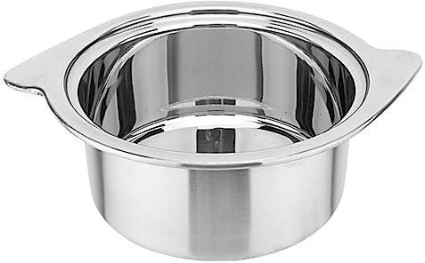 Amosfun Pentola Da 16 Cm in Acciaio Inox Pentola Per Cottura A Induzione Per Una Senza Coperchio Argento Facile Da Cucinare