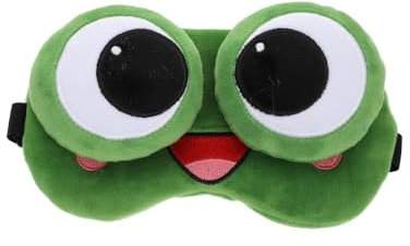 Voarge 1 Stück Schlafmaske, Nacht Augenmasken Für Schlafen Schlafen Augen Nap Augenschutz Arbeiten Augenschutz Frosch Augenschutz Gesichtsmaske Samt Reisen Mädchen