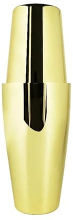 QIUYMGFG Shakers à Cocktails Cocktail Set Agitateur à Cocktail en Verre, 750ml, 750/600ml, 800/600ml, Boston Bar, Bouchon pour mélangeur de Bouteilles, verseur Jigger(Gold 800l600ml)
