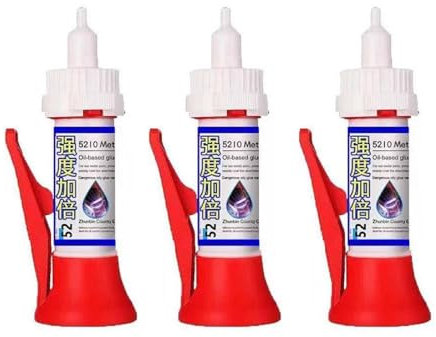 High-Strength Multi-Purpose Repair Adhesive – Oily Surface Welding Glue for Wood, Metal, Plastic, Ceramic – Furnitures, Shoes, Cups – Industrial-Grade, Fast Curing (50g) ﻿ (3 Pcs)