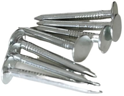 Clou en Acier Massif, Fer, Zinc, revêtement, Clou en Bois, Fil de Fer, Clous de toiture, Clous en cuivre, Grosse tête Ronde, Lisse(3.1x25mm)