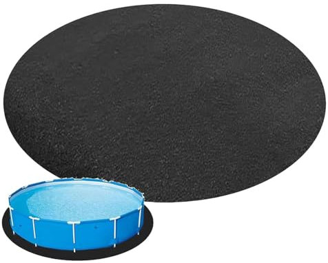 QSZTJJ Above Ground Pool Liner Pad, Pool Ground Cloth,10FT/12FT/15FT Pool Groundsheet, Swimming Pool Mat for Protect Above Ground Pool, Tarp for Under Pool Padding (4m/13.1ft)