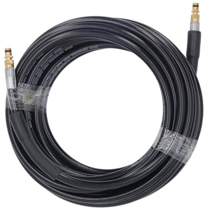 Manguera de lavadora a presión 10m 4600 PSI Agua de alta presión Manguera de limpieza de agua Compatible con K2 K3 K4 K4 K5 K6 Construcción de alambre de acero de goma de