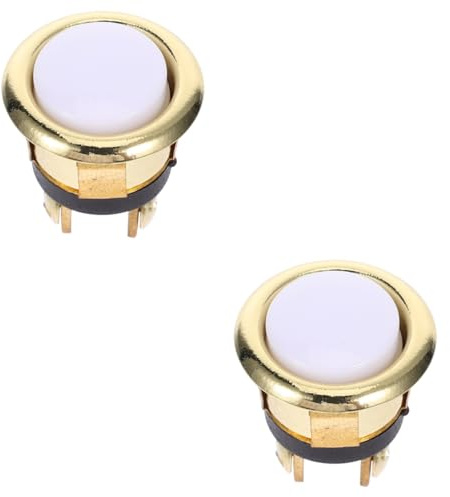 SHINEOFI 2pcs Traditional Doorbell Chime Button Replacement for Ring Doorbell Accessories