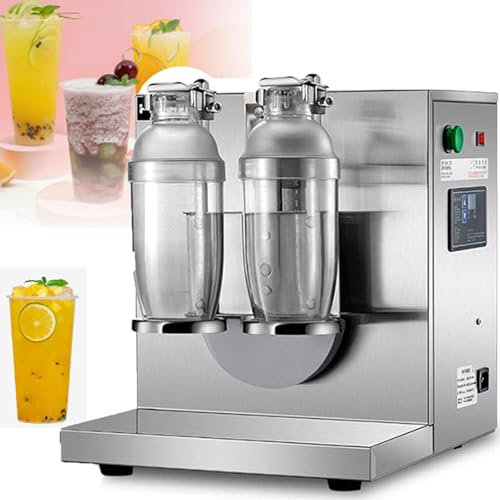 Shaker Per Tè Al Latte A Doppio Telaio, Macchina Per Shakerare Il Tè Al Latte, 400r Al Minuto, Macchina Automatica Per La Produzione Di Latte In Acciaio Inossidabile,350-1000 Ml