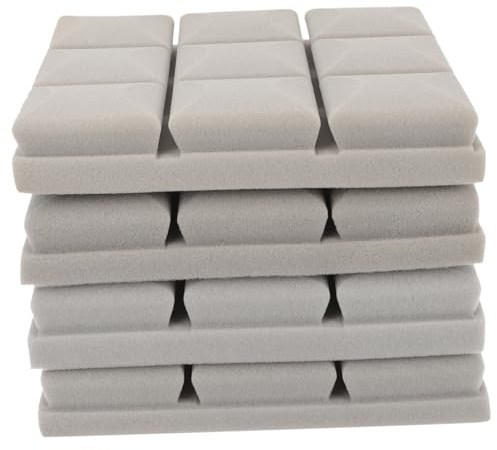 BESTonZON Paneles Absorbentes de Sonido de Espuma para Estudios de Grabación y Oficinas en Casa, Textura Resistente, Pack de 4 Unidades para Aislamiento Acústico Eficaz