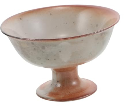 ULTECHNOVO Vintage Ceramic Fruit Plate With Pedestal Decorative Ceramic Snack Tray For Desserts Fruits And Cakes Elegant Footed Platter For Parties Tea And Special Occasions