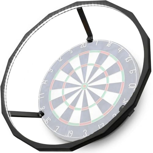Dartscheibe Beleuchtung - 360° LED Beleuchtung, Dartscheibe-Beleuchtungssystem, Passend für 18-Zoll-Dartscheibe
