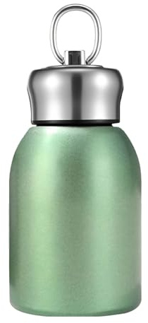 Bouteille d'eau de voyage – Mini bouteille isotherme en acier inoxydable de 13 cm | Récipient isotherme pour boissons chaudes et froides pour camping, randonnée et utilisation quotidienne