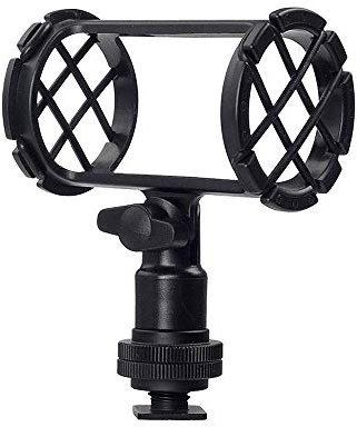 Shock Mount Microphone Shock Mount Stand Holder for AKG for Senheisser for Rode Microphone (Black)