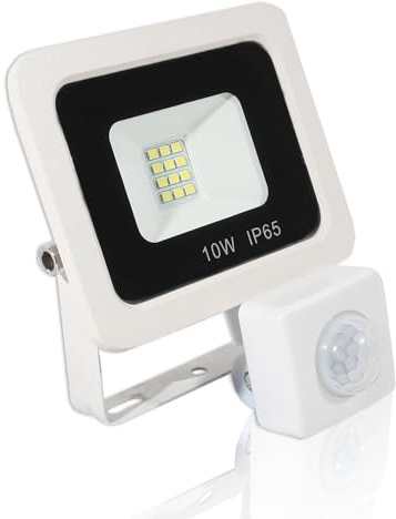 LOWENERGIE LED FloodLight Waterproof IP65 (10w PIR, White)