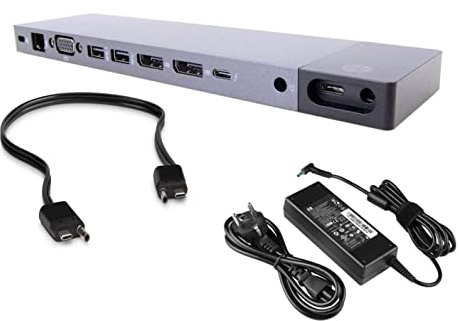 HP Elite Thunderbolt 3 Dock HSTNN-CX01 per HP ZBook 15 G3 G4 | 17 SOL3 SOL4 | HP EliteBook 725 745 755 G5 | 820 830 850 G5| 1040 SOL4 SOL5 | CON CAVO | CON ALIMENTATORE | (ricondizionatoistrutturato)