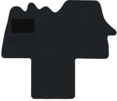 Fußmatten passend für Citroen Jumper I Typ 244 2-Sitzer (Baujahr 2002-2006), Dura Graphit | 1-TLG | Umrandung schwarz