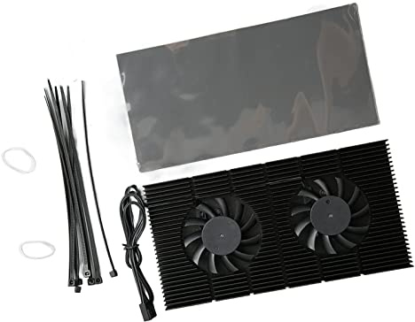 GPU Backplate Radiator Aluminum Alloy Fast Heat Sink 4 Pin Backplane Memory Cooler for RTX3090 3080 3070