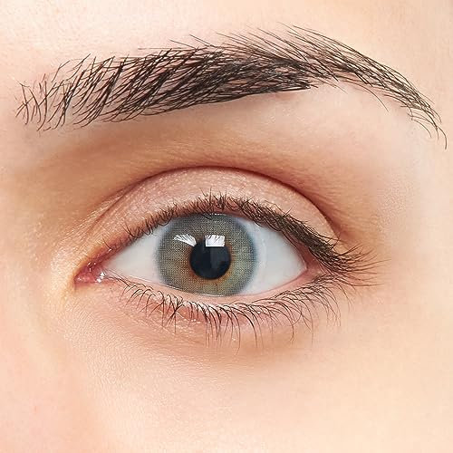 Blues VIP Lentillas de Color azul suave con diseño super natural 2 Lentes de contacto anuales + portalentes + pinza + aplicador