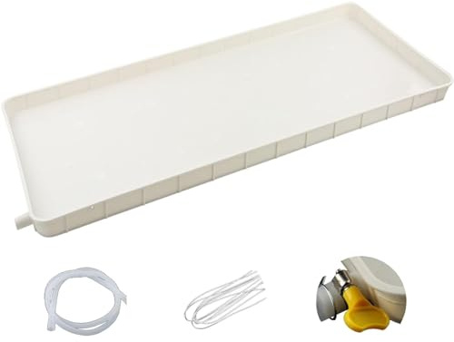 Vaschetta di Drenaggio Vaschetta Raccolta for Condizionatore D'aria, Con Tubo Scarico Vassoio Plastica Grande for Sistemi a Pompa di Calore Condizionatori D'aria Split Interni/Esterni ( Color : 81.5*3