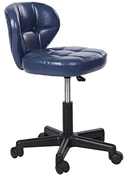 DDKYHU Hocker auf Rollen, Sattelhocker mit Rollen, Hocker mit gelbem Edelstahlsitz, verstellbare Höhe 40–54 cm (Stil Nr. 1) (Stil Nr. 4)