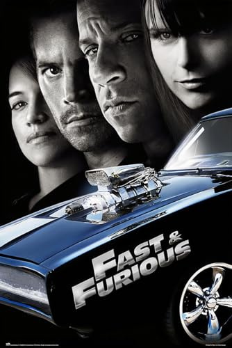 BUY ART FOR LESS Officially Licensed Fast & Furious 4 Art Poster - 24 x 36 Inch - Decorative Print - Poster Paper - Ready to Frame