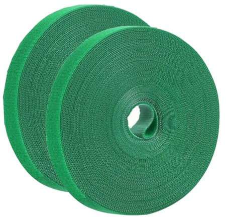 YNYCIPZ Fascette da giardinaggio,Nastro per legare piante verdi Il giardinaggio di piante rampicanti per piante verdi può essere tagliato e incollato con fascette per cavi, 5M (2 pezzi)