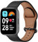 MiRowy Leder Armband für Xiaomi Redmi Watch 3 Active Uhrenarmband, Metallschnalle Atmungsaktiv Ersatzarmband, Lederband Ersatzbänder für Xiaomi Redmi Watch 3 Active, Schwarz