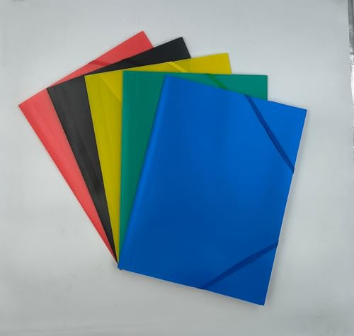 Sammelmappen A4 aus Kunststoff, 5 Stück