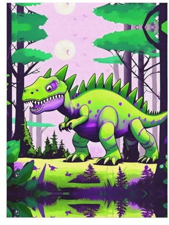 WZYCWB Dekorative Kinderdecke (127 x 101,6 cm), grüne Dinosaurier-Flanell-Geschenkdecke, Sofa, Bett, Wohnzimmer, Camping, Reisedecke,
