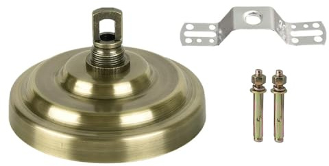 Chandelier Canopy Kit, Chandelier Canopy Ceiling Plate Kit with Hardware, Heavy Duty Mounting Bracket for Pendant Light, Lanterns, Bird Cage (Bronze)