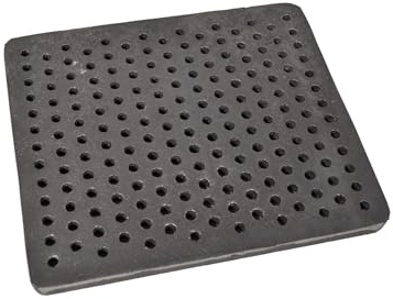 SEZAM Grille de four en fonte avec trous - Grille à cendres - Grille de cheminée - Compatible avec poêle à bois - Grille de table - Rost - Grille de four - Grille de feu - Grille à charbon - Grille