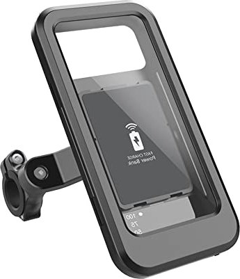 Support étanche pour smartphone - Chargement USB - 15 W - Chargeur sans fil - Support universel pour écran tactile de moto