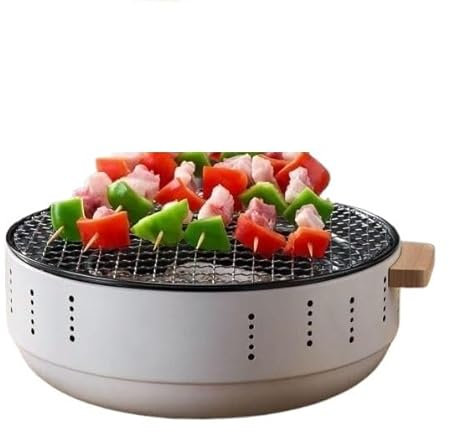 Barbecue au Charbon de Bois, Barbecue d'intérieur, Barbecue au Charbon de Bois d'intérieur et d'extérieur, Petit Barbecue de Camping Portable, Barbecue coréen de Table pour fête à la Maison et cuisin