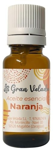 Gran Velada - Aceite Esencial de Naranja Puro y Natural 1000 ml | Propiedades Calmantes, Antisépticas y Drenantes | Ideal para Cosmética y Cuidado de la Piel | Litro Disponible bajo Pedido