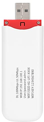Vvikizy Módem WiFi USB, Enrutador de Punto de Acceso de Bolsillo 4G LTE 3G WCDMA Plug and Play con Antena Integrada, para OS X
