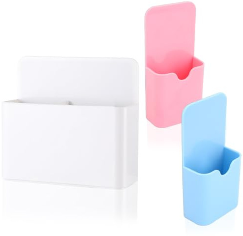 BAHME 3 st kontorstillbehör, magnetisk pennhållare, markörhållare, pennorganisatör, pennhållare, pennfodral, magnetisk whiteboard tillbehör för kylskåp hem kontor