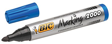Bic 8209143 Marqueur Permanent Point Rond Bleu
