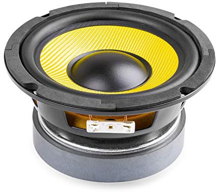 Vonyx 5.25 HiFi Speaker Driver Woofer with Kevlar Cone, 200W Full Range Replacement Speaker Drivers, 8 Ohms, Rubber Surround, Vented Magnet, 89dB SPL, DIY Audio Projects and Repairs