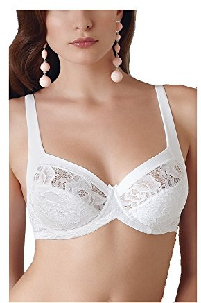 BALCONCINO DONNA LEPEL CON FERRETTO - ART 231 - COLORE A SCELTA - MISURA A SCELTA - COPPA C E D - COMPOSIZIONE 62%POLIAMMIDE 30%COTONE 8%ELASTAN - QUALITA' GARANTITA LEPEL (4, BIANCO)
