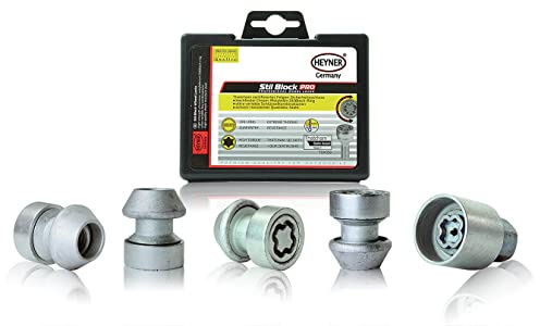 Fits Land Rover Evoque Models Heyner Germany Stil Block PRO Locking Wheel Nuts M14x1.5 Set 4 Locks Thatcham Quality Assured Bolts 892/5