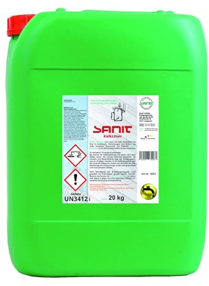 SANIT - KalkLöser - 20kg Kanister - Entkalker - Die schnelle Kraft mit Metallschutz
