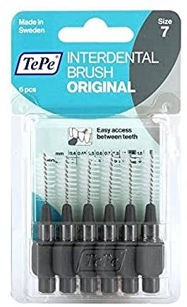 Tepe Interdentalbürsten in Blisterverpackung, 1,3 mm, Grau, 1 x 6 Stück