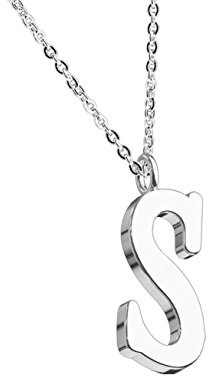beyoutifulthings Halskette Anhänger ALPHABET INITIALEN Kette Damen-Halskette Schmuck Collier Edelstahl Silber Roségold