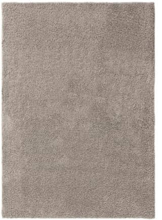benuta Basic Hochflorteppich Soho - hellgrau 133x190 cm - Kuschelig Weicher Teppich im Minimalistischen Look - Pflegeleicht - Fußbodenheizung Geeignet
