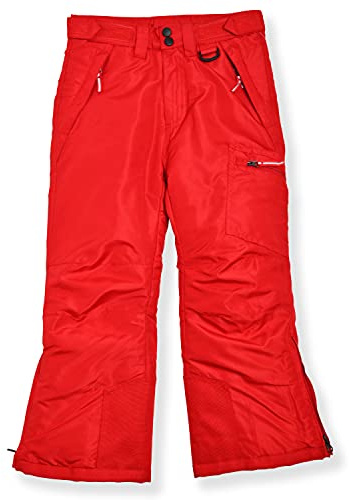 Arctic Quest Insulated Ski and Snow Pants for Boys and Girls, Water Resistant Trousers for Kids